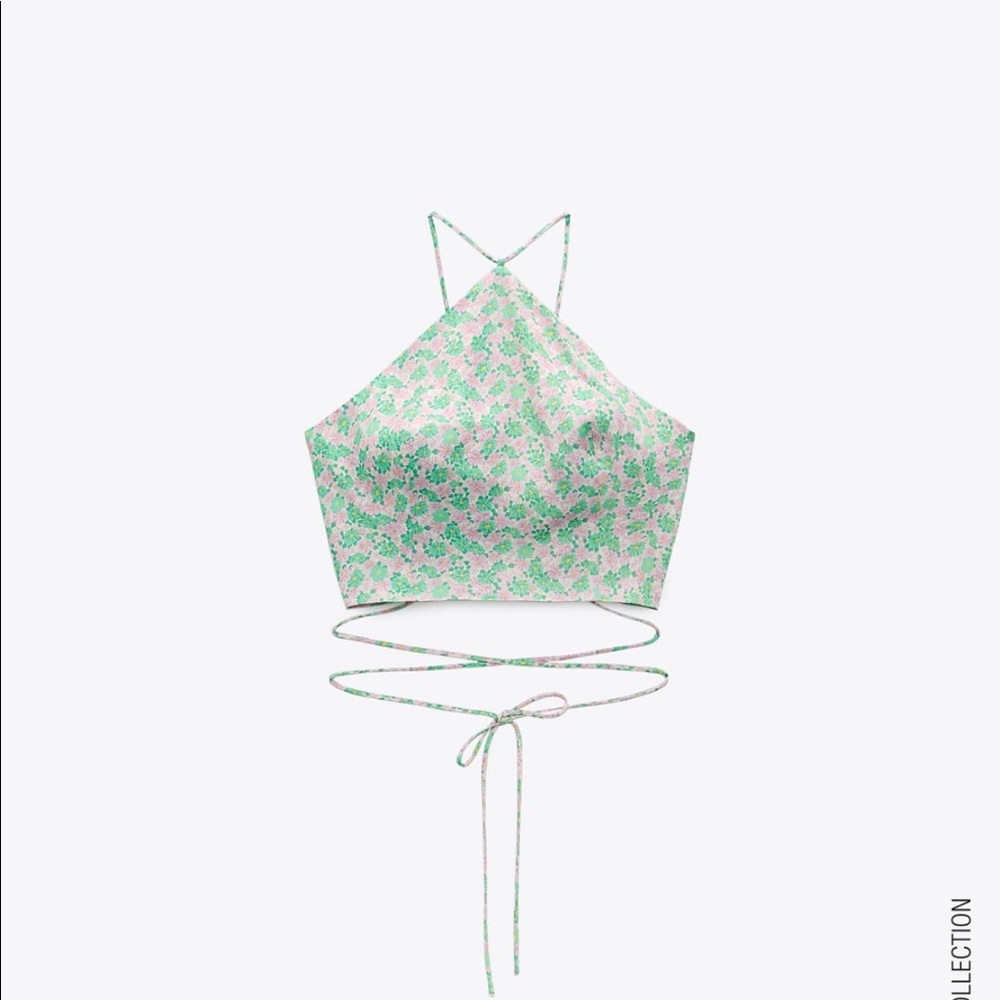 Brand new Zara cropped halter top!